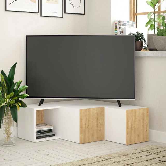 CaliCosy Tv-hoekmeubel met 2 laden en 1 vak l90 cm compact 2937469 large