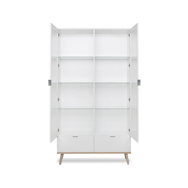CaliCosy Buffetkast 2 glazen turen 2 laden h185 cm copenhague 2930705 large