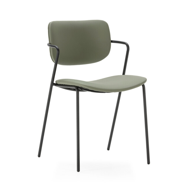 CaliCosy Set van 2 stoelen met zwarte metalen poten l49 cm maika 3078777 large