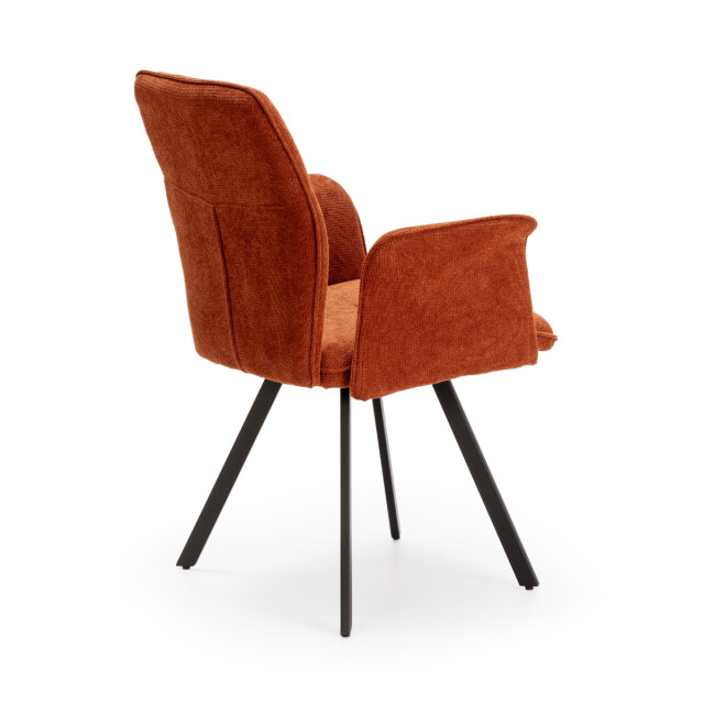 CaliCosy Set van 2 fauteuils in stof met zwarte metalen poten l62 cm mery 3078758 large