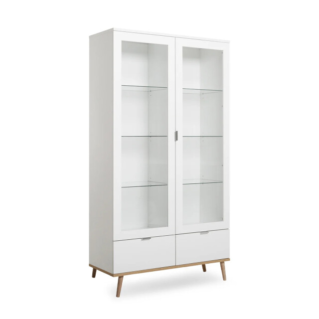 CaliCosy Buffetkast 2 glazen turen 2 laden h185 cm copenhague 2930705 large