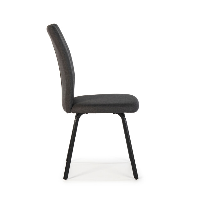 CaliCosy Set van 4 stoelen in stof met zwarte metalen poten l47,5 cm pretty 3078797 large