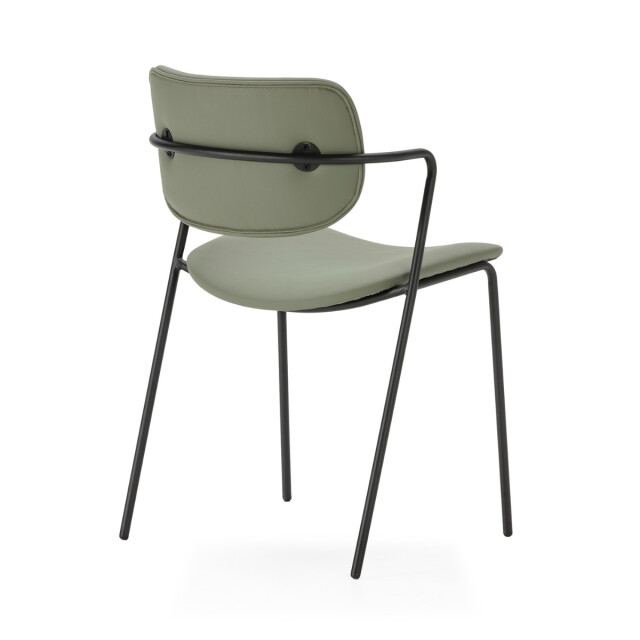 CaliCosy Set van 2 stoelen met zwarte metalen poten l49 cm maika 3078777 large