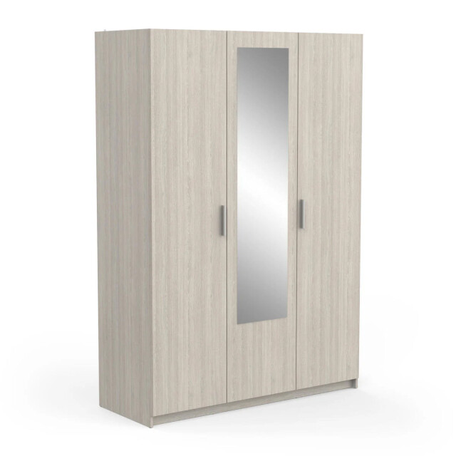 CaliCosy Kledingkast 3 deuren 1 spiegel met kledingstang l133,5 cm pricy3 2937589 large