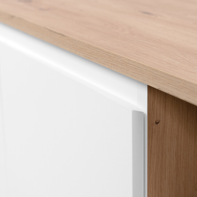 CaliCosy Tv-meubel 2 deuren, 2 vakken en 2 laden eikenhouten decor l186 cm zamos 2930164 large
