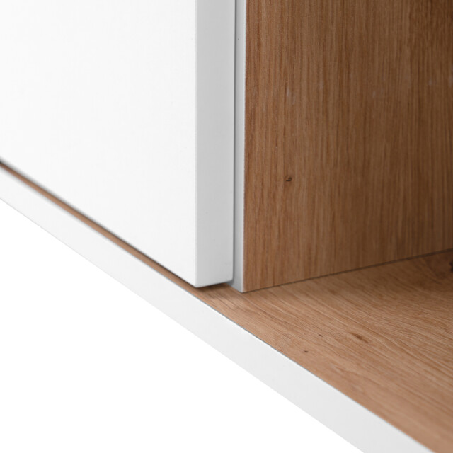 CaliCosy Tv-meubel 2 deuren, 2 vakken en 2 laden eikenhouten decor l186 cm zamos 2930164 large