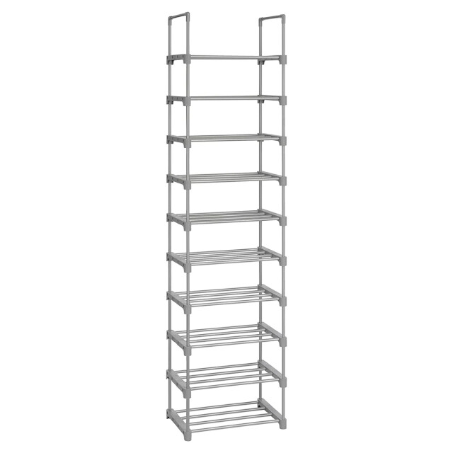 CaliCosy Schoenenrek van grijs ijzer met 10 aanpasbare niveaus l45 x h174 cm 2929404 large
