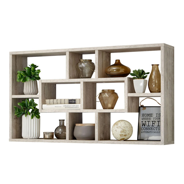 CaliCosy Rechthoekige wandplank 8 vakken l85 cm lasse 2936669 large