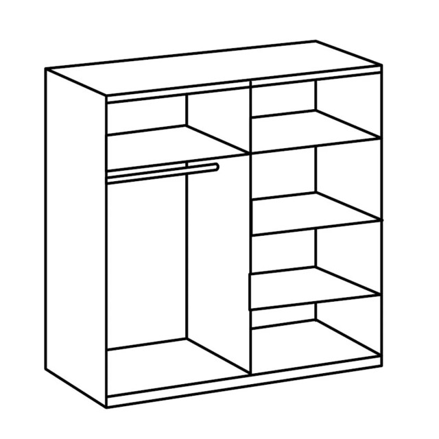 CaliCosy Kast met 4 spiegeldeuren l179 cm 2937649 large