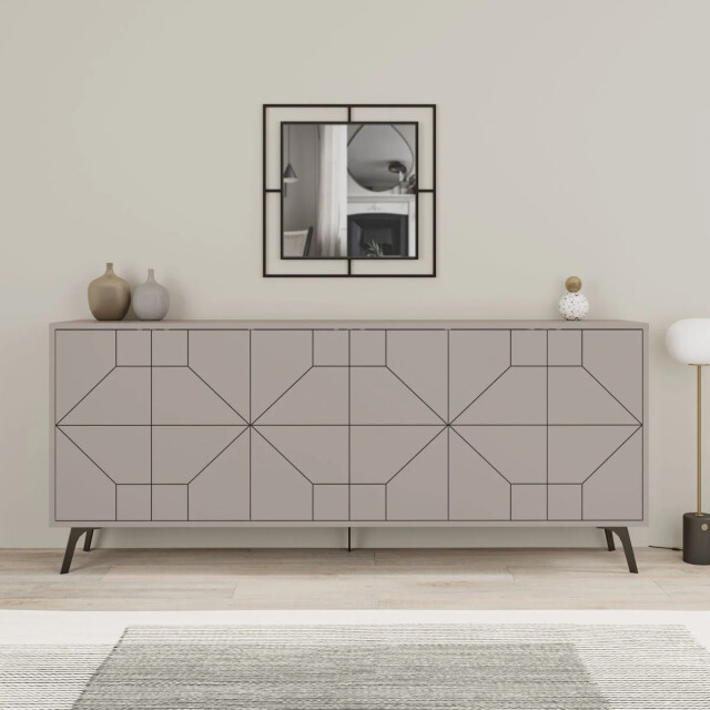 CaliCosy Buffet met 6 versierde deuren l184 cm dune 2937829 large