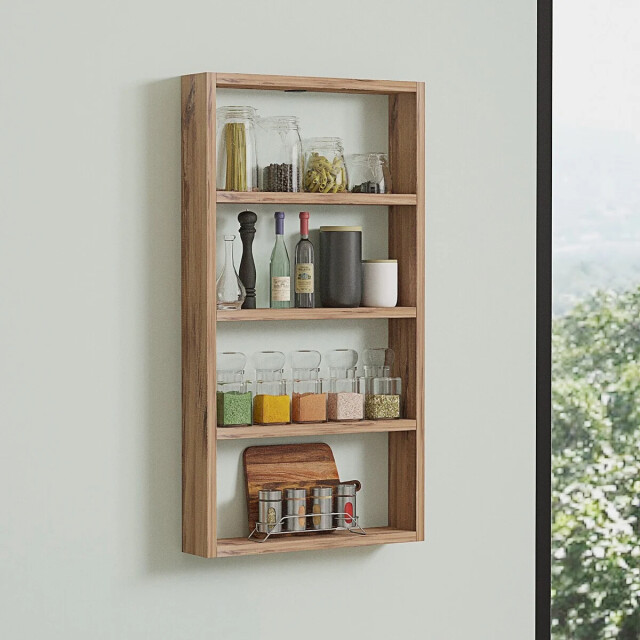 CaliCosy Wandplank met 4 legplanken h80 cm lya 3065017 large
