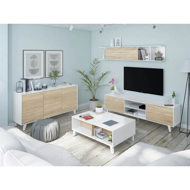 CaliCosy Salontafel met gedeeltelijk opklapbaar blad l100 cm zaiken plus 2930184 large