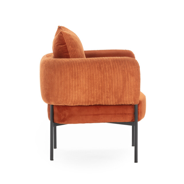 CaliCosy Fauteuil in stof met zwarte metalen poten l73 cm aruni 3078816 large