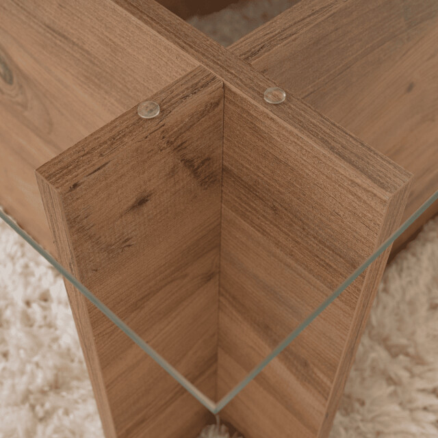 CaliCosy Salontafel met glazen blad l105 cm noah 3046336 large