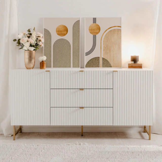 CaliCosy Buffet 2 deuren 3 laden l179 cm glasgow 2930703 large
