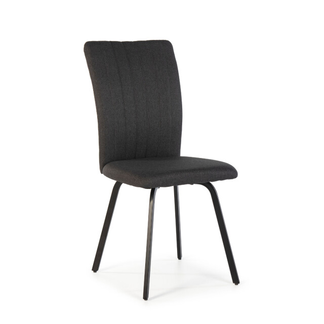 CaliCosy Set van 4 stoelen in stof met zwarte metalen poten l47,5 cm pretty 3078797 large