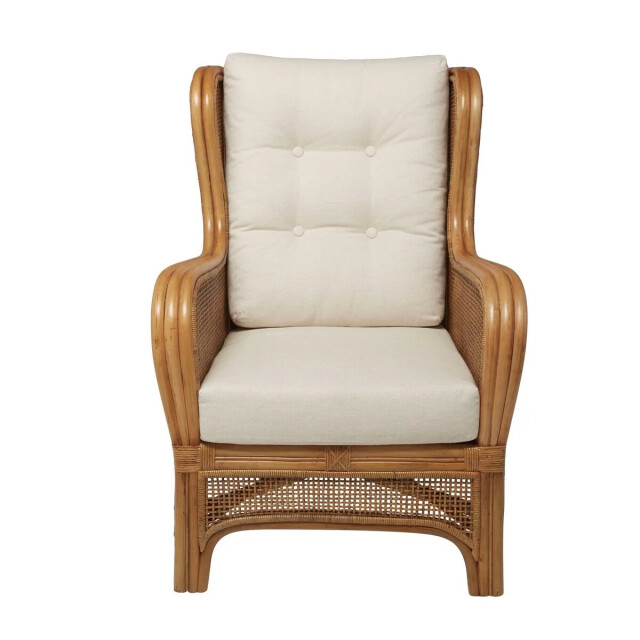 Signature Fauteuil in rotan en stof l70 cm gustave 3061016 large