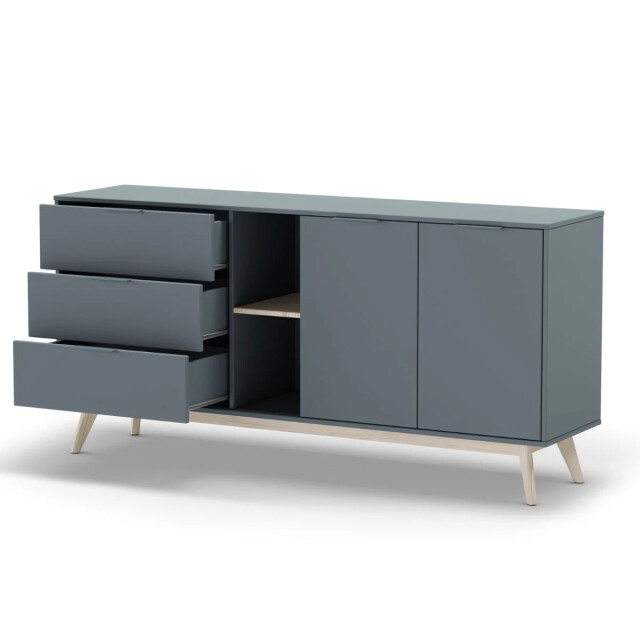 CaliCosy Buffetkast 2 deuren 2 nissen 3 laden l165 cm pisco 2930303 large