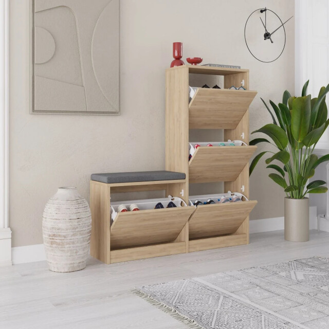 CaliCosy Schoenenkast 4 deuren l105 cm dude 2937448 large