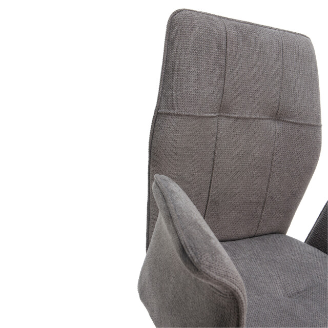 CaliCosy Set van 2 fauteuils in stof met zwarte metalen poten l62 cm mery 3078757 large