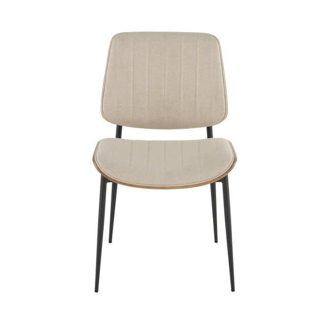 Signature Set van 6 stoelen in gewatteerde stof h82,5 cm giselle 3066917 large
