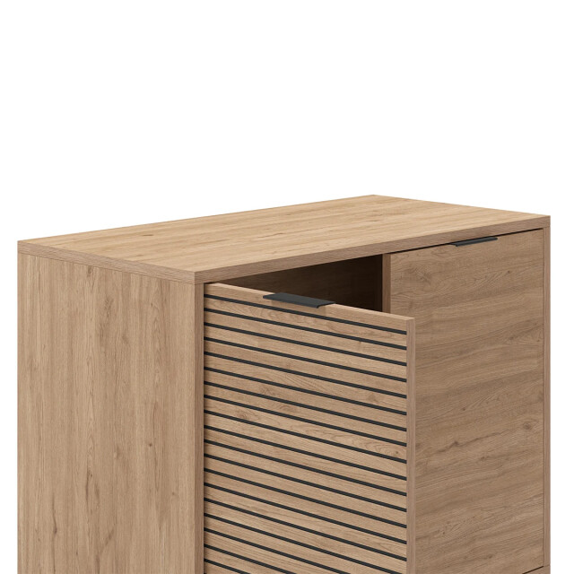 CaliCosy Kleine buffetkast met 2 deuren en metalen poten ariel l80 cm 2930283 large