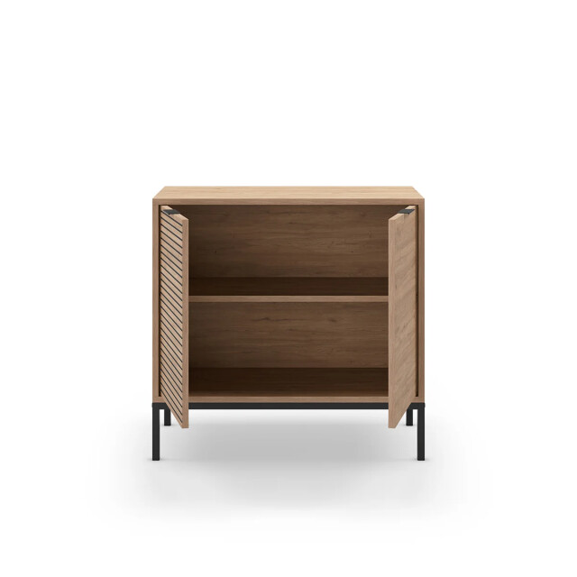 CaliCosy Kleine buffetkast met 2 deuren en metalen poten ariel l80 cm 2930283 large