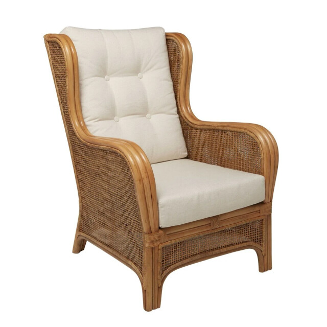 Signature Fauteuil in rotan en stof l70 cm gustave 3061016 large