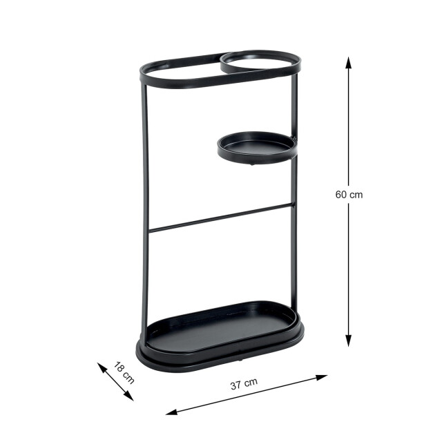 CaliCosy Paraplubak van zwart metaal h60 cm 2950896 large