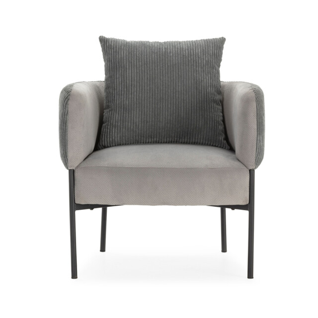 CaliCosy Fauteuil in stof met zwarte metalen poten l73 cm aruni 3078815 large