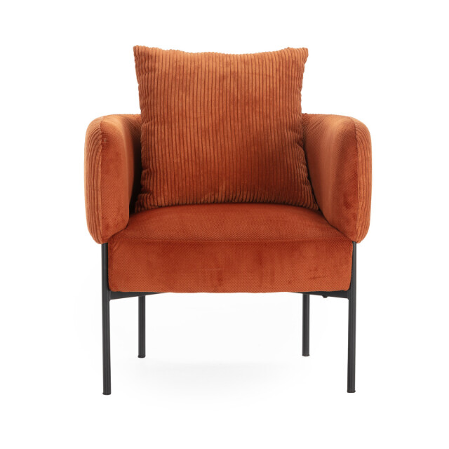 CaliCosy Fauteuil in stof met zwarte metalen poten l73 cm aruni 3078816 large