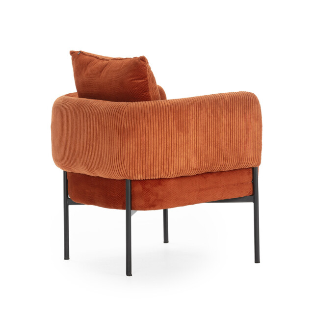 CaliCosy Fauteuil in stof met zwarte metalen poten l73 cm aruni 3078816 large