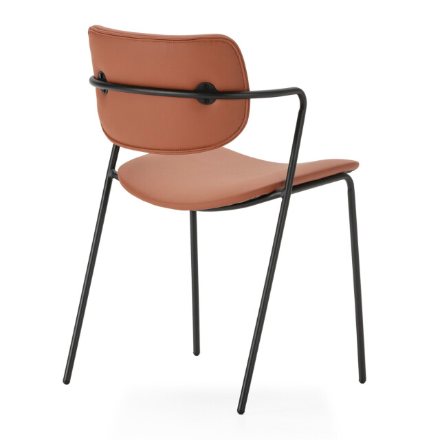 CaliCosy Set van 2 stoelen met zwarte metalen poten l49 cm maika 3078776 large
