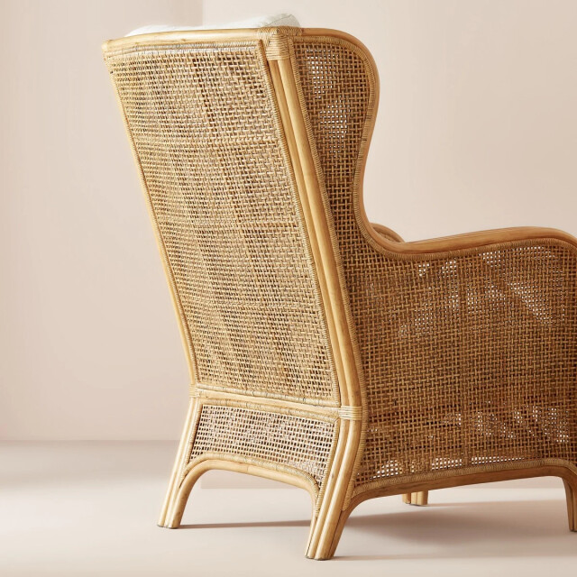 Signature Fauteuil in rotan en stof l70 cm gustave 3061016 large