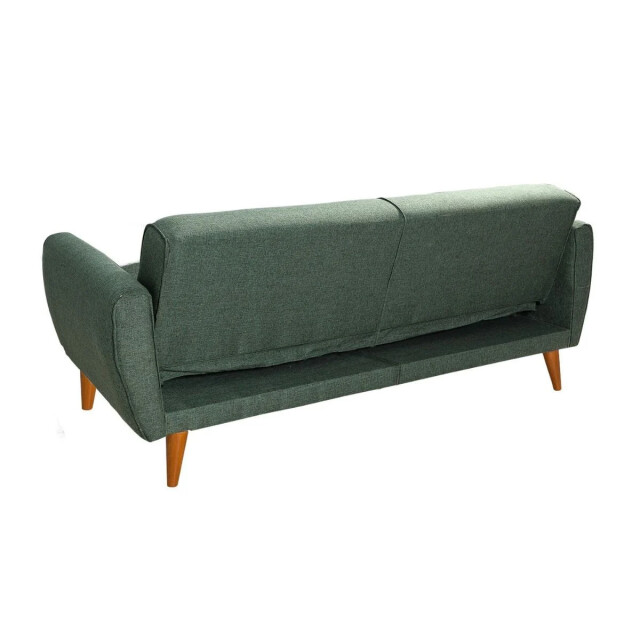 CaliCosy Slaapbank 3-zits van linnen met 2 kussens en houten poten l210 cm aqua 2978543 large