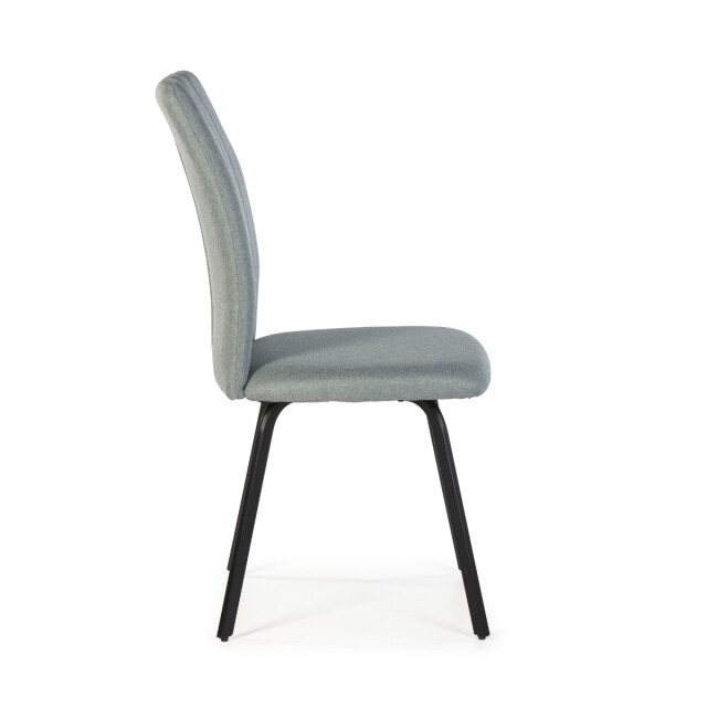 CaliCosy Set van 4 stoelen in stof met zwarte metalen poten l47,5 cm pretty 3078796 large