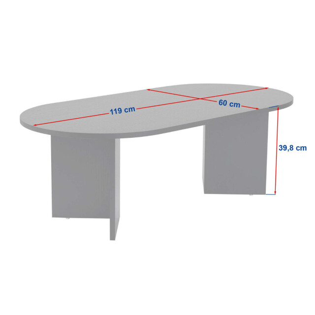 CaliCosy Ovale salontafel l119 cm iris 3046258 large