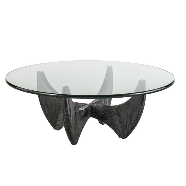 Signature Table basse ronde en chêne massif d.100cm harper 3042274 large