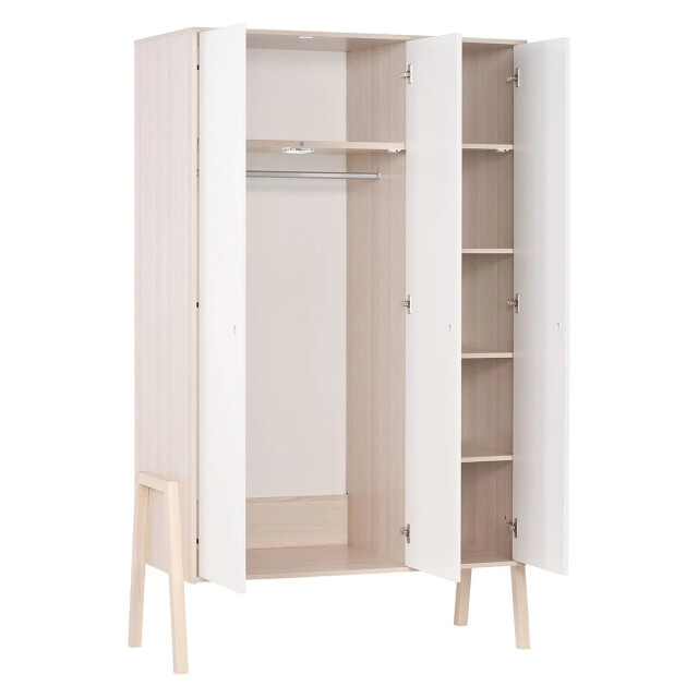 CaliCosy 3-deurskast met 5 legplanken en 1 hangruimte spot 2932002 large
