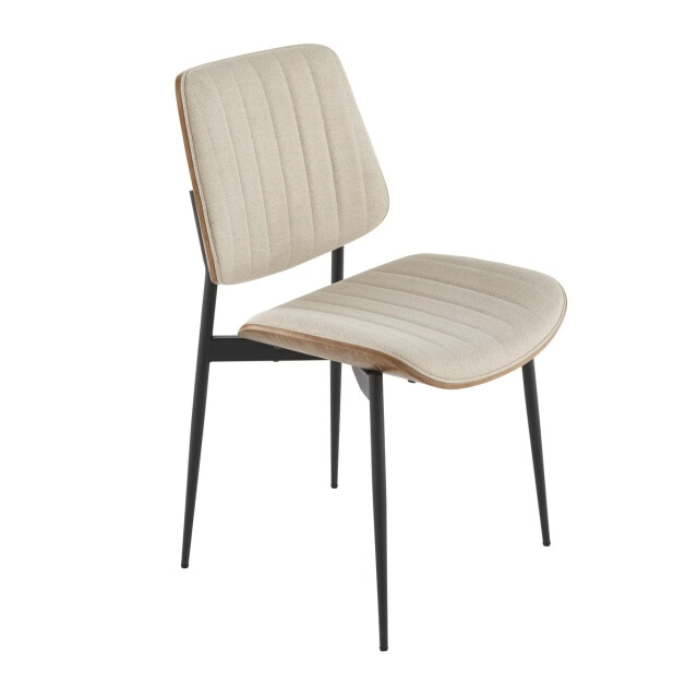 Signature Set van 2 stoelen in gewatteerde stof h82,5 cm giselle 3066916 large