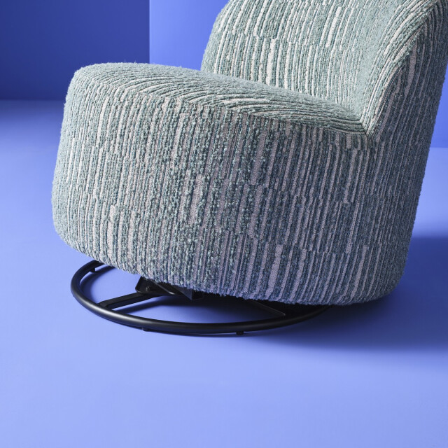 Signature Draaibare fauteuil in groene stof l74 cm culbuto 3061015 large
