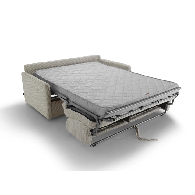 CaliCosy Slaapbank 3-zits in geribbeld fluweel l175 cm 2937831 large