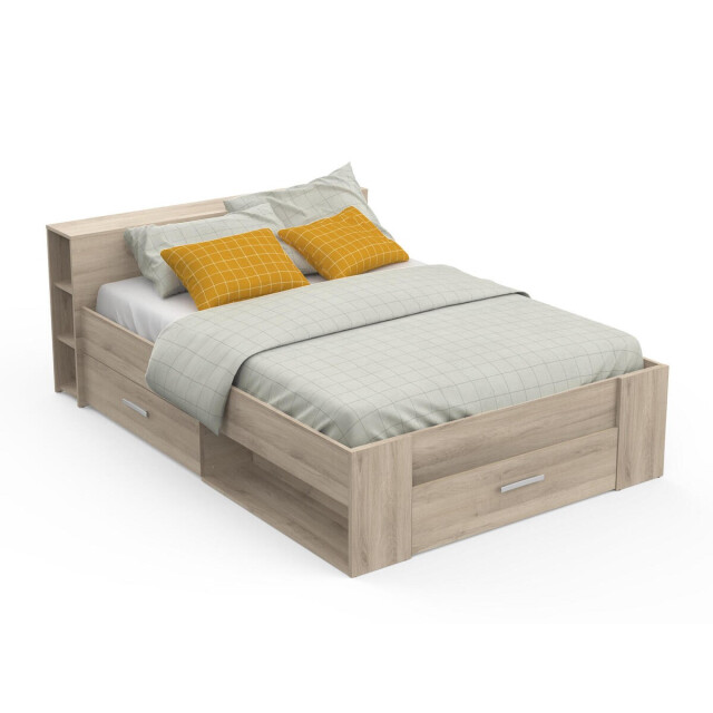 CaliCosy Bed met 2 plaatsen, 3 laden en vakken 140 x 190 cm pocket 2937591 large