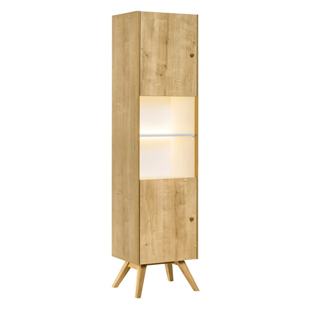 CaliCosy Vitrine 2 deuren met centrale plank h207,5 cm nature 2936928 large