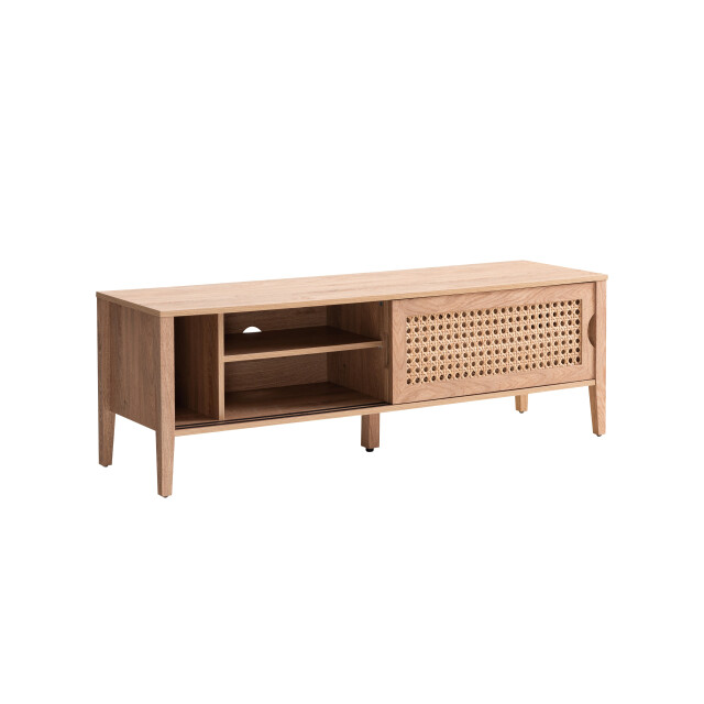 CaliCosy Tv-meubel met 2 schuifdeuren, rotan decor 2929663 large