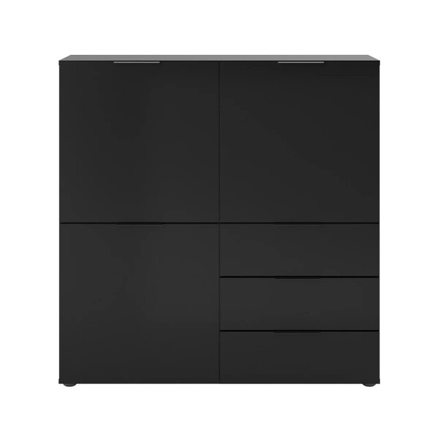 CaliCosy Buffet 3 deuren 3 laden zwart l99 cm donker 2931843 large