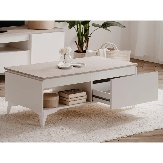 CaliCosy Salontafel 1 lade 1 vak l100 cm bertrix 2937551 large