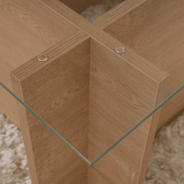 CaliCosy Salontafel met glazen blad l105 cm noah 3046338 large
