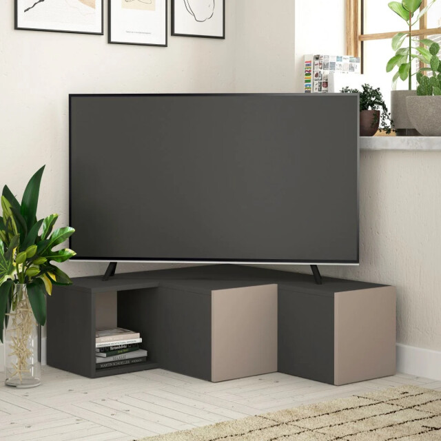 CaliCosy Tv-hoekmeubel met 2 laden en 1 vak l90 cm compact 2937467 large