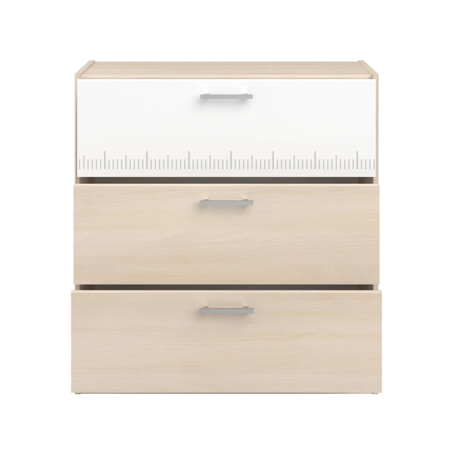 CaliCosy Ladenkast 3 laden licht hout en wit decor l78 cm charly 2929942 large